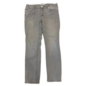 Rock & Republic Berlin Skinny Jeans R010189 Mid Rise Washed Gray
